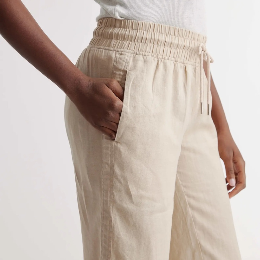 Quince 100% European Linen Wide Leg Pants Medium - Picture 3 of 8